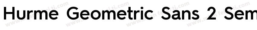 Hurme Geometric Sans 2 SemiBold字体转换